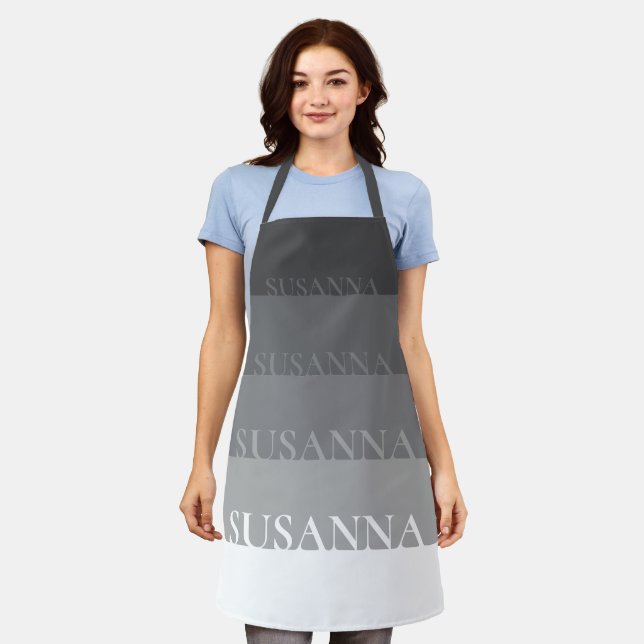Delantal Apron personalizado con rayas de moda (Gastado)