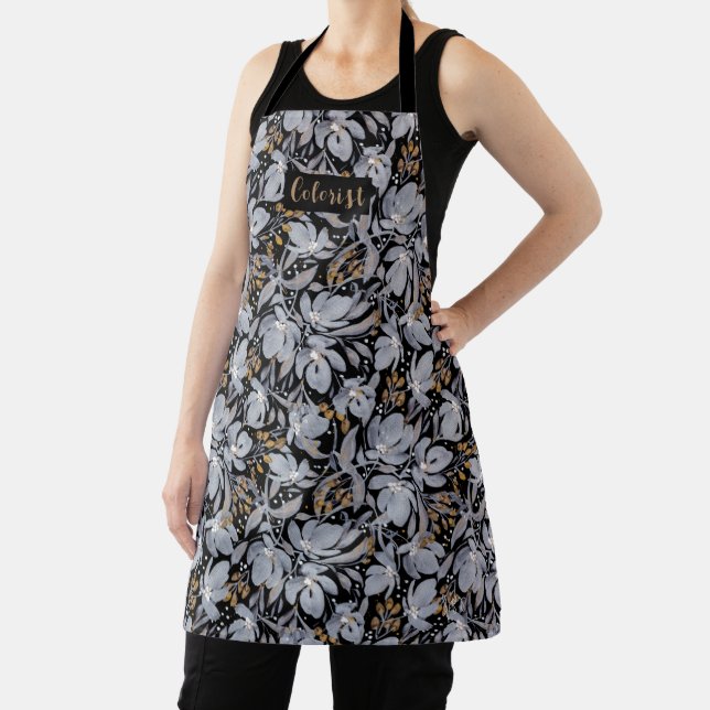 Delantal Apron personalizado de alta definición y oro/negro (in situ)