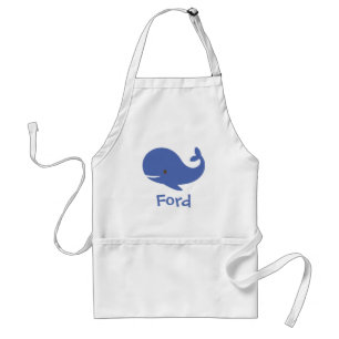 Delantal Apron personalizado de ballena azul