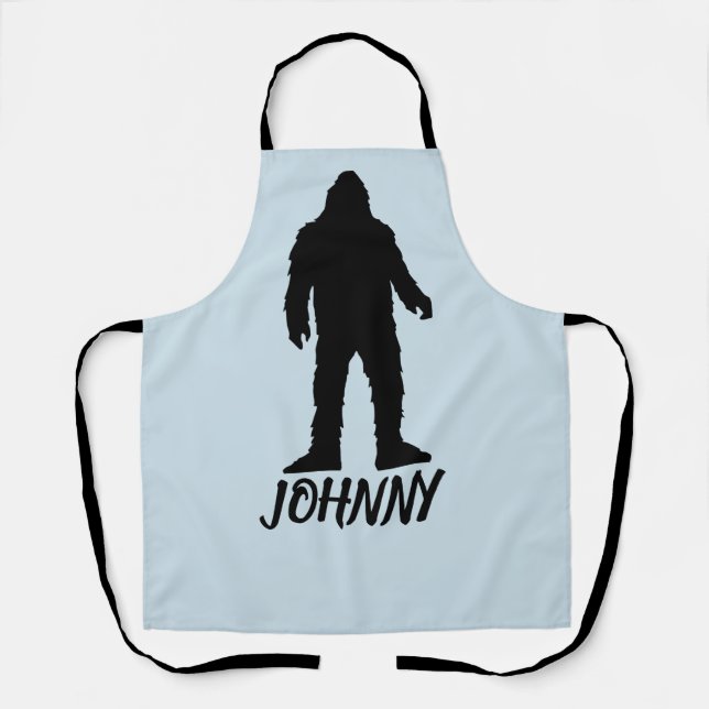 DELANTAL APRON PERSONALIZADO DE BIGFOOT SASQUATCH (Anverso)