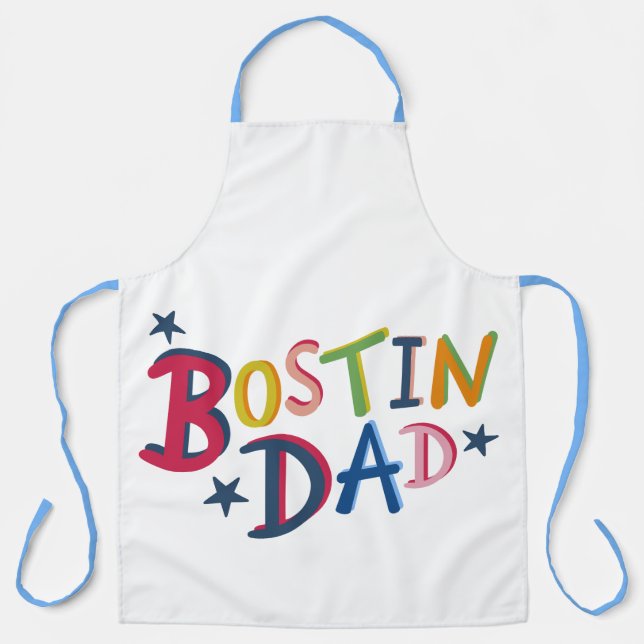 Delantal Apron personalizado de Bostin Dad Black Country (Anverso)
