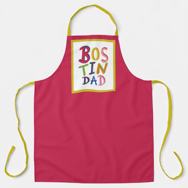 Delantal Apron personalizado de Bostin Dad Black Country (Anverso)