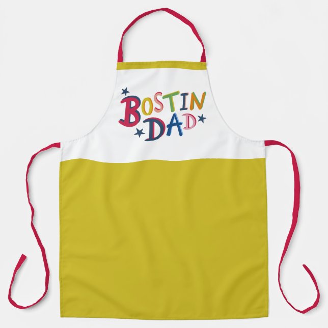 Delantal Apron personalizado de Bostin Dad Black Country (Anverso)
