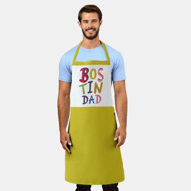 Delantal Apron personalizado de Bostin Dad Black Country (Gastado)