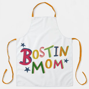 Delantal Apron personalizado de Bostin Mamá en el país negr