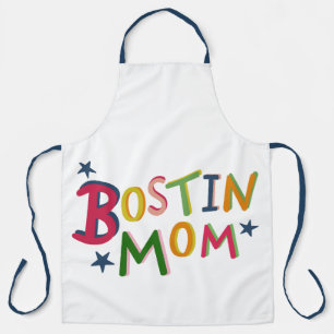 Delantal Apron personalizado de Bostin Mamá en el país negr