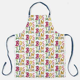 Delantal Apron personalizado de Bostin Mom Black Country