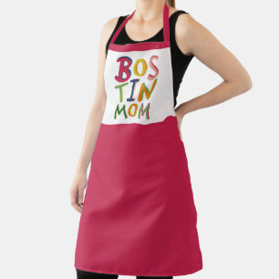 Delantal Apron personalizado de Bostin Mom Black Country