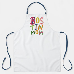 Delantal Apron personalizado de Bostin Mom Black Country