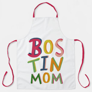 Delantal Apron personalizado de Bostin Mom Black Country