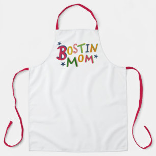 Delantal Apron personalizado de Bostin Mom Black Country
