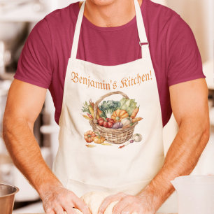 Delantal Apron personalizado de cocina del chef de otoño