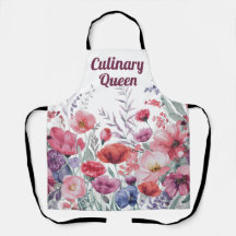 Apron personalizado de color acuático moderno
