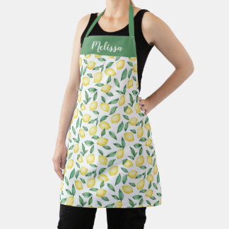 Delantal Apron personalizado de color de agua limón