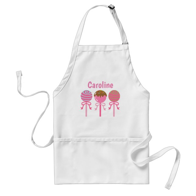 Delantal Apron personalizado de deliciosos pasteles rosados (Frente)