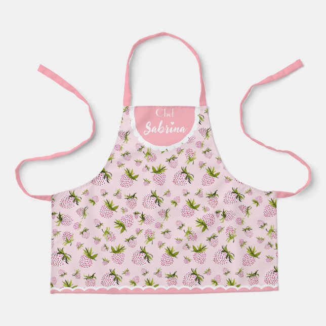 Delantal Apron personalizado de fresa - Berry Sweet para ni (Anverso)