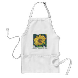 Delantal Apron personalizado de girasol gigante
