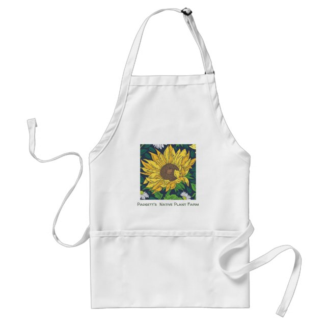 Delantal Apron personalizado de girasol gigante (Frente)