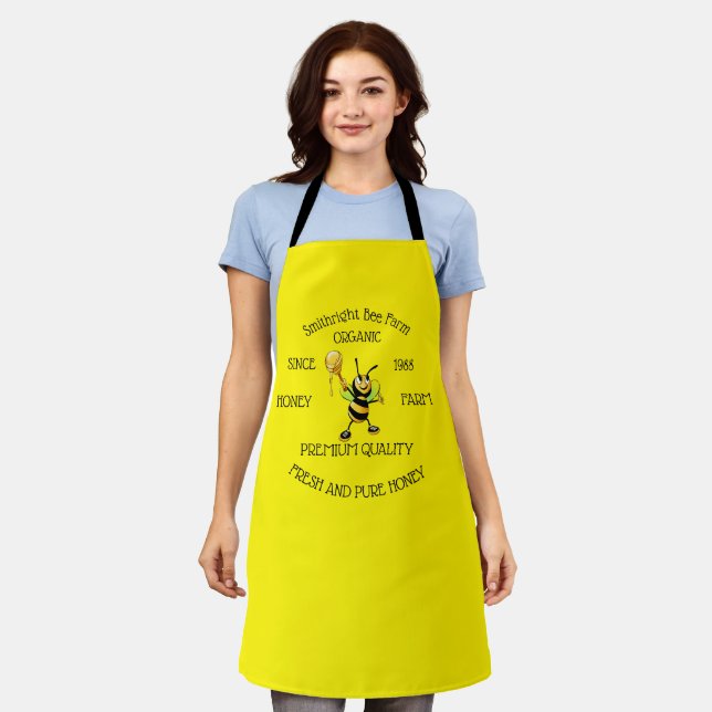 Delantal Apron personalizado de granjero de miel de abeja (Gastado)
