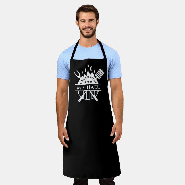 Delantal Apron personalizado de Grillmaster, hombre (Gastado)