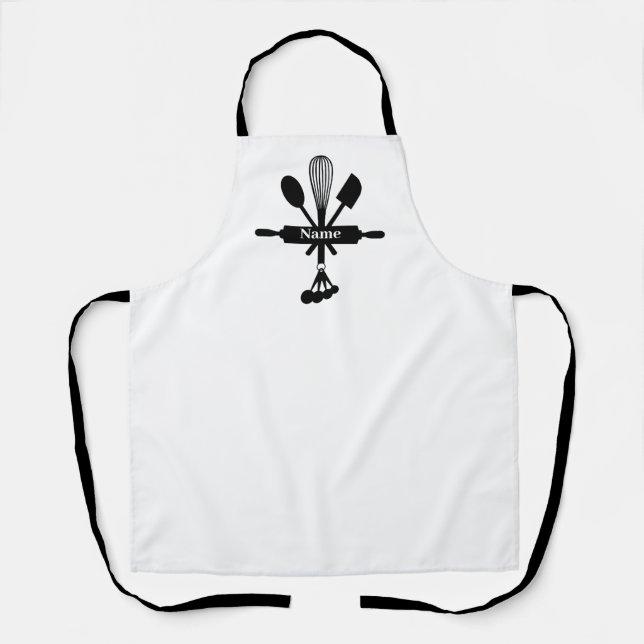 Delantal Ápron personalizado de icono de Baking (Anverso)