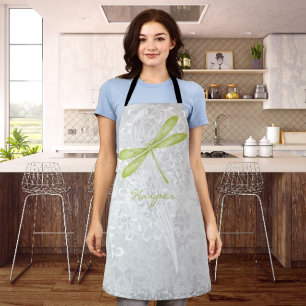 Delantal Apron personalizado de la libélula verde