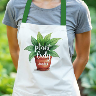 Delantal Apron personalizado de la planta Lady Gardening