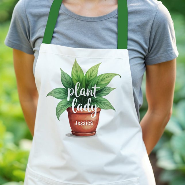 Delantal Apron personalizado de la planta Lady Gardening (Subido por el creador)