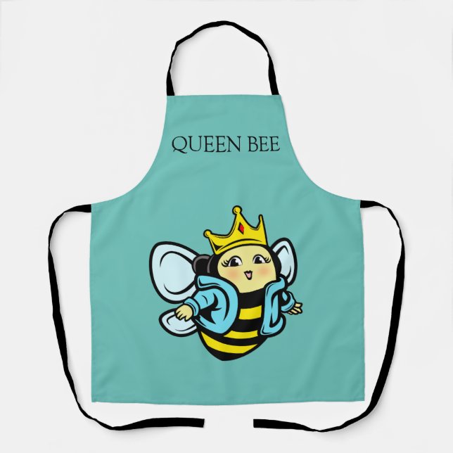 Delantal Apron personalizado de la reina linda (Anverso)