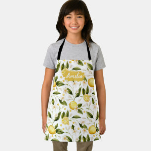 Delantal Apron personalizado de limón infantil, barbacoa de
