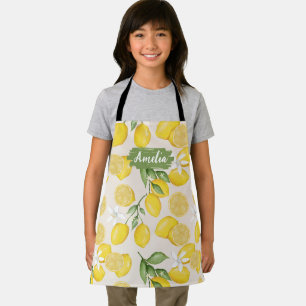Delantal Apron personalizado de limón infantil, barbacoa de