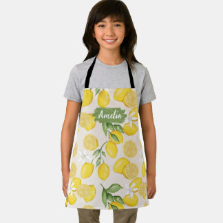 Delantal Apron personalizado de limón infantil, barbacoa de