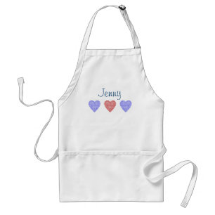 Delantal Apron personalizado de los corazones patriotas