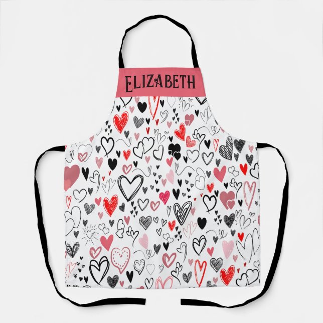 Delantal Apron, Personalizado de Love Chef, para Foodies y  (Anverso)