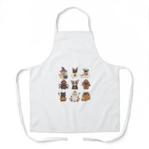 Apron, Personalizado de perros de Halloween