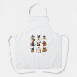 Delantal Apron, Personalizado de perros de Halloween