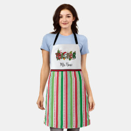 Delantal Apron personalizado de profesores Navidades