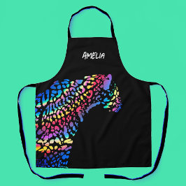 Delantal Aprón personalizado de Rainbow Jaguar