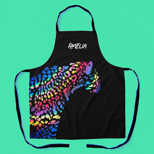 Delantal Aprón personalizado de Rainbow Jaguar