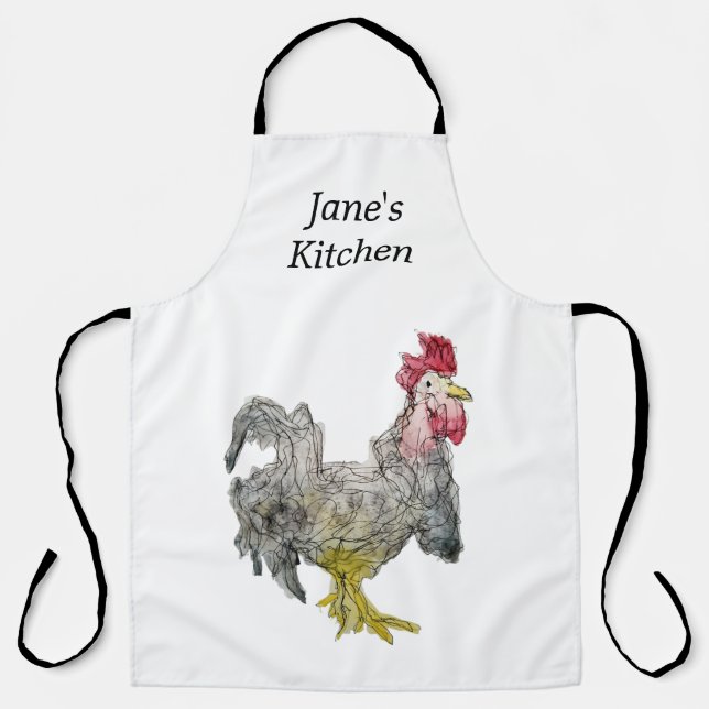 Delantal Apron personalizado de Rockin Rooster (Anverso)