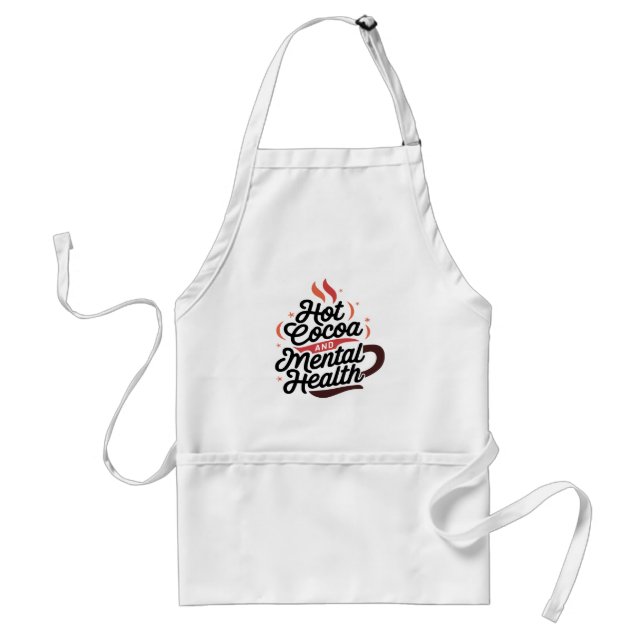 Delantal Apron, Personalizado de Salud Mental y Cacao Calie (Frente)