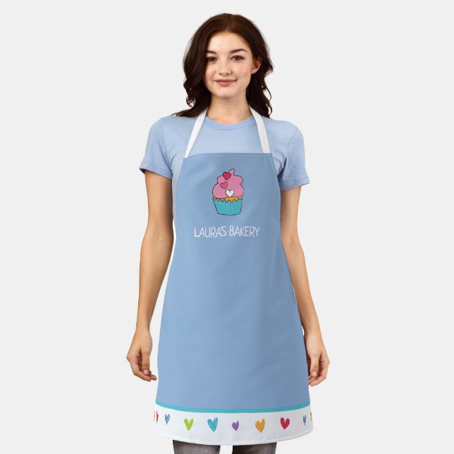 Delantal Apron personalizado de torta para mujeres (Gastado)