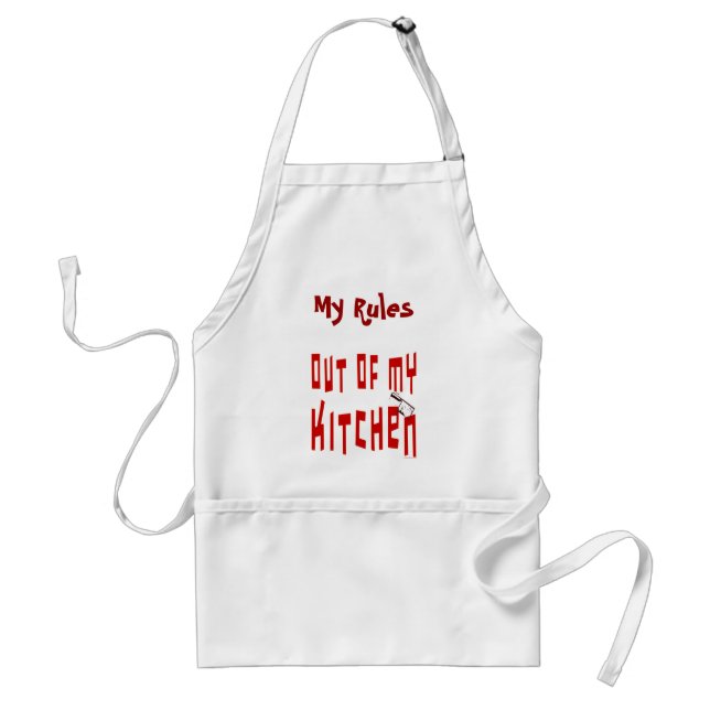 Delantal Apron personalizado fuera de mi cocina (Frente)