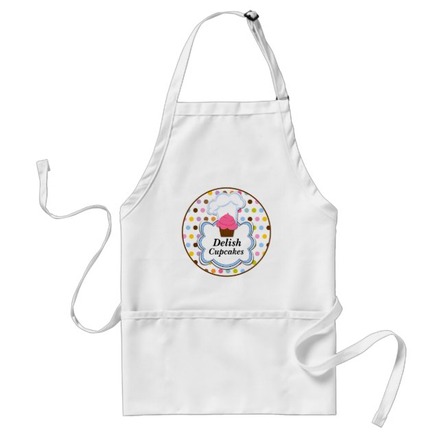 Delantal Apron personalizado Gorra de pastelitos y panaderí (Frente)