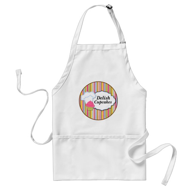 Delantal Apron personalizado Gorra de pastelitos y panaderí (Frente)