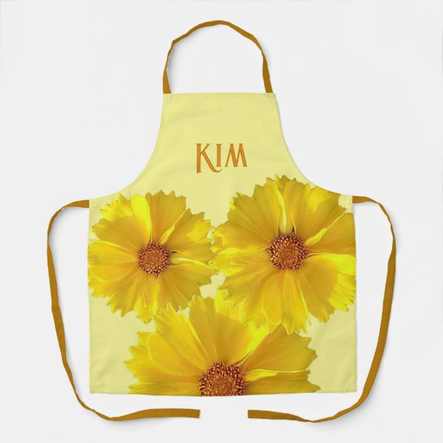 Delantal Apron personalizado, la colección 'Flores salvajes (Anverso)
