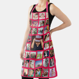 Delantal Aprón personalizado único de collage de fotos