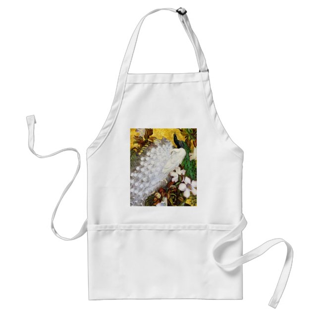Delantal Apron: Picos blancos y azules (Frente)