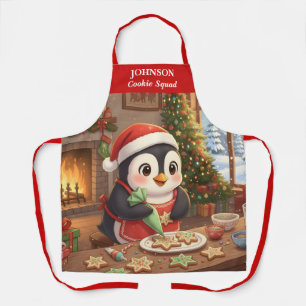 Delantal Apron Pingüino Holiday
