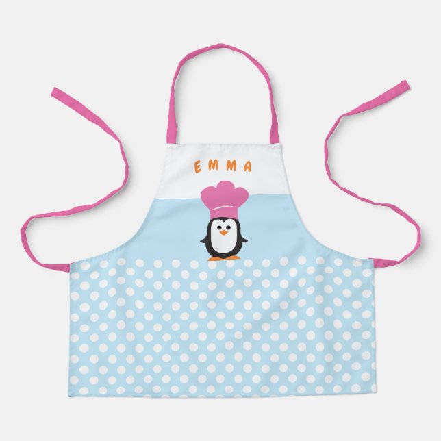 Delantal Apron pingüino personalizado (Anverso)